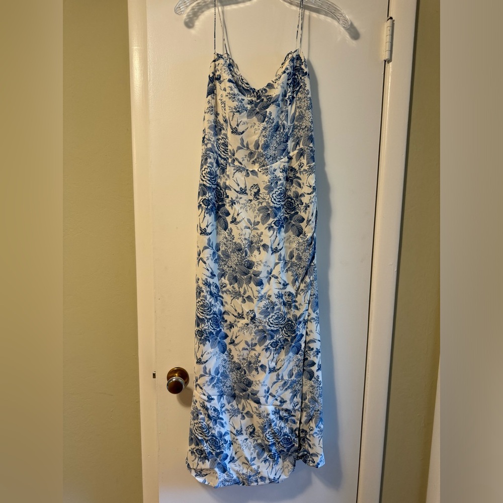 Reformation Blue and White Floral Maxi Dress